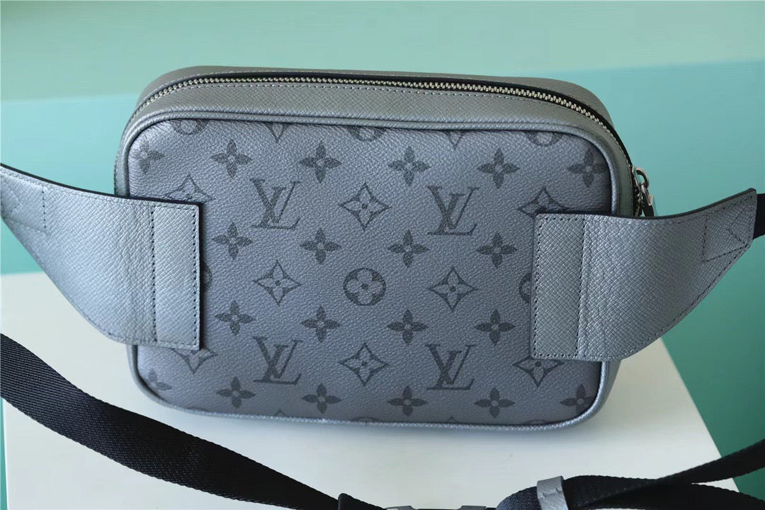 LV Outdoor Bumbag Monogram Canvas Grey For Men, Bags 8.3in/21cm LV