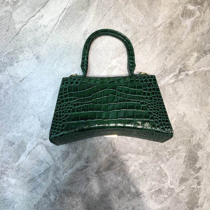 Balen Hourglass Small Handbag In Dark Green, For Women,  Bags 9in/23cm 5935461LRGM3011