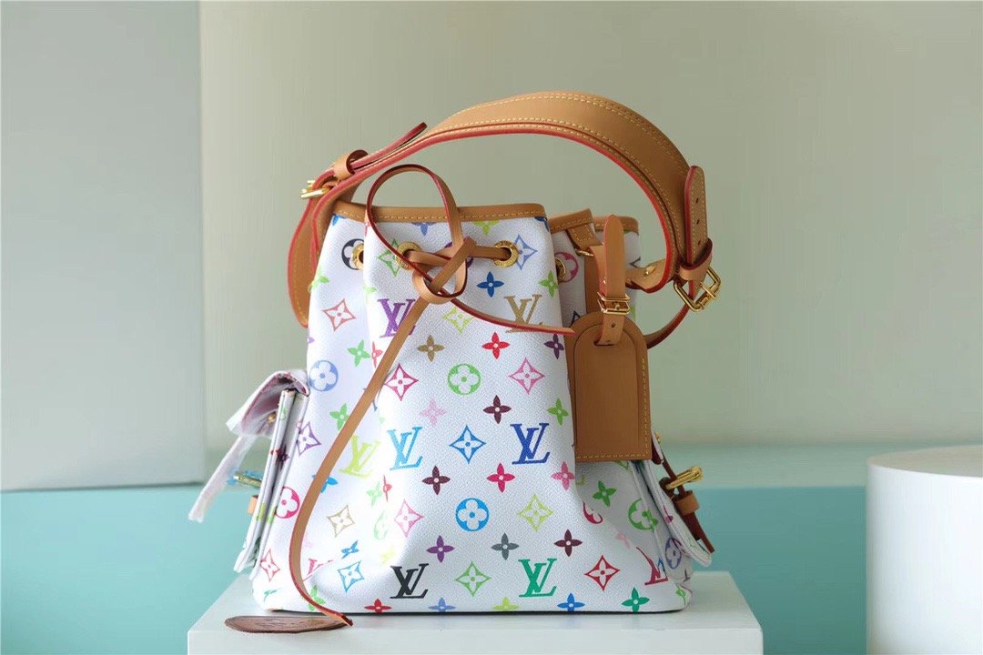 LV Noe BB Monogram Monogram Multicolore White For Women,  Shoulder And Crossbody Bags 13.4in/34cm LV