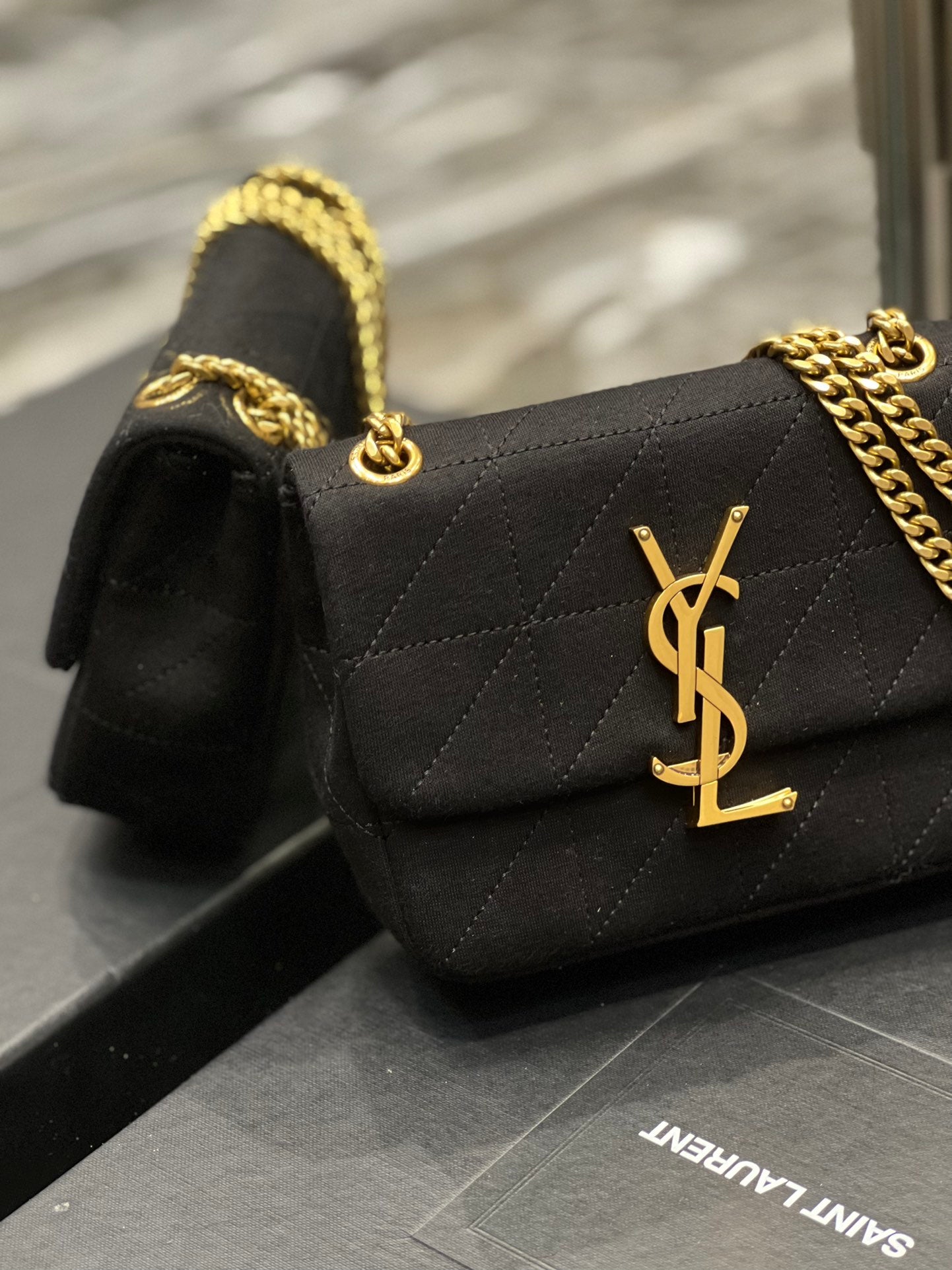 YSSL Jamie Mini Chain Bag Black For Women, Women&#8217;s Bags 6.9in/17.5cm YSL 6981622F9271000