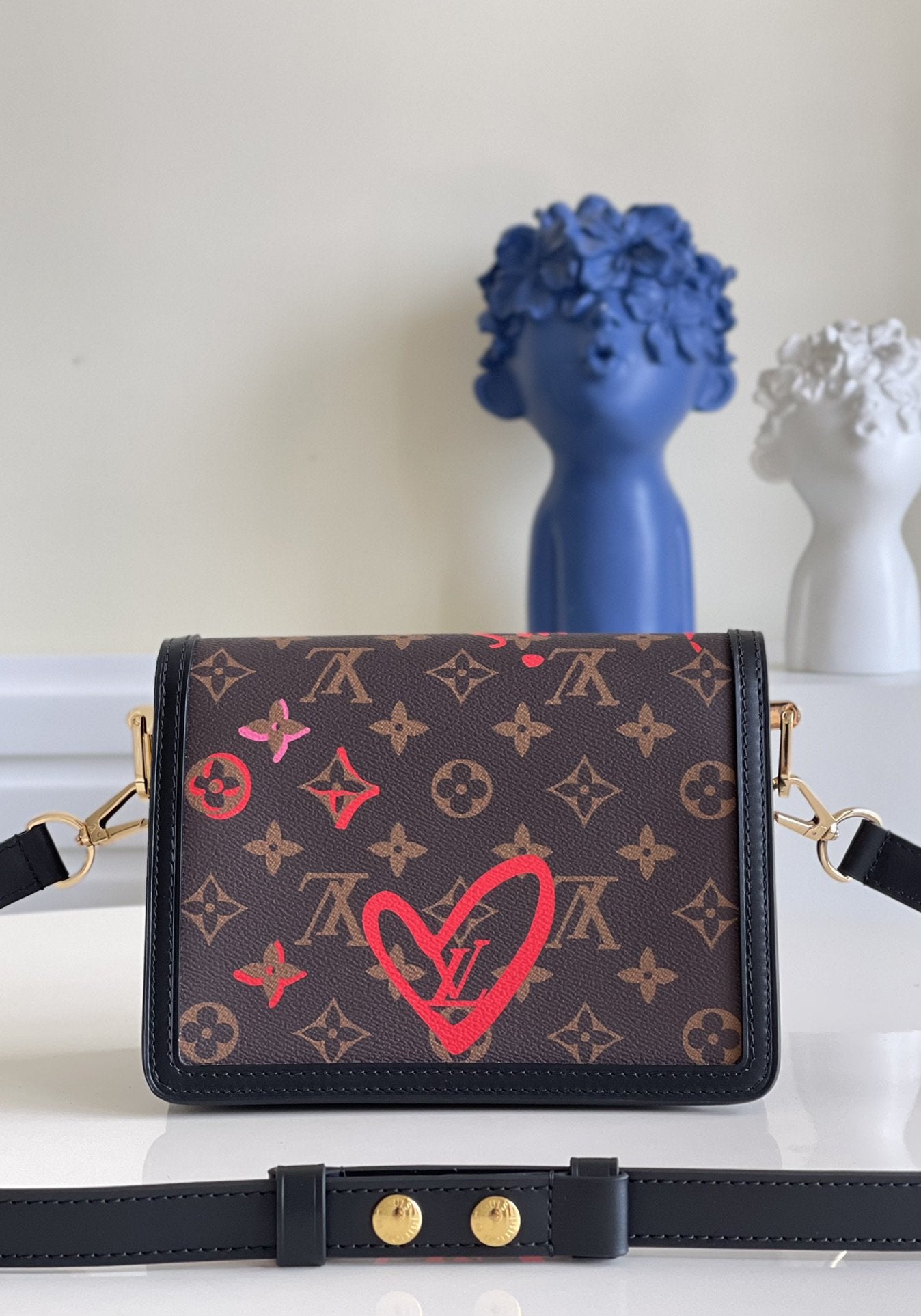 LV Mini Dauphine Bags Fall In Love With Monogram Canvas Brown For Women 20cm LV M45889