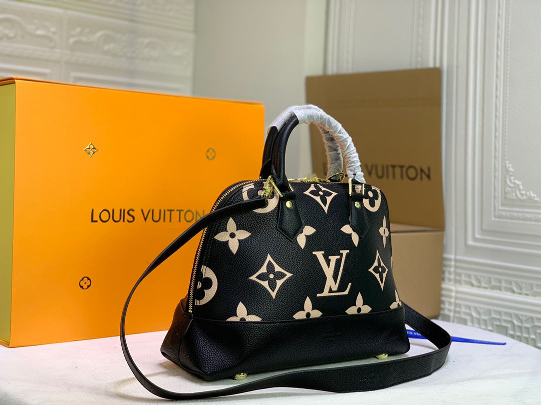 LV Neo Alma PM Monogram Empreinte Black/Beige For Women,  Shoulder And Crossbody Bags 13.8in/35cm LV