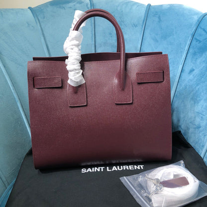 YSSL Sac De Jour Small Burgundy For Women 12.5in/32cm YSL