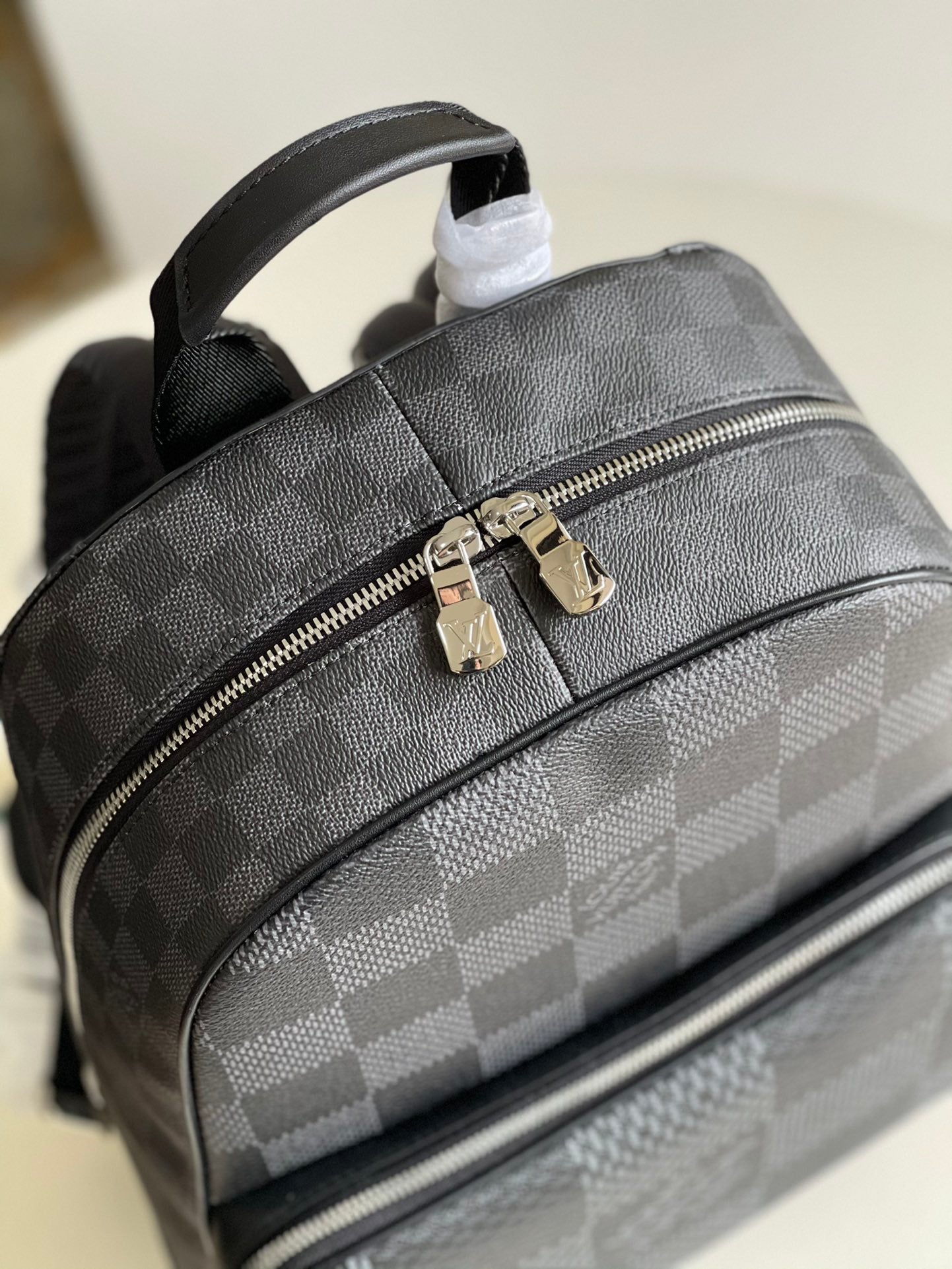 LV Campus Backpack Damier Graphite 3D Canvas Grey For Men, Bags 39cm LV N50009