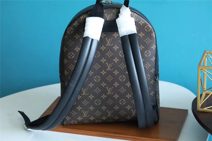 LV Josh Backpack Monogram Macassar For Men, Bags, Backpack 15.7in/40cm LV M45349