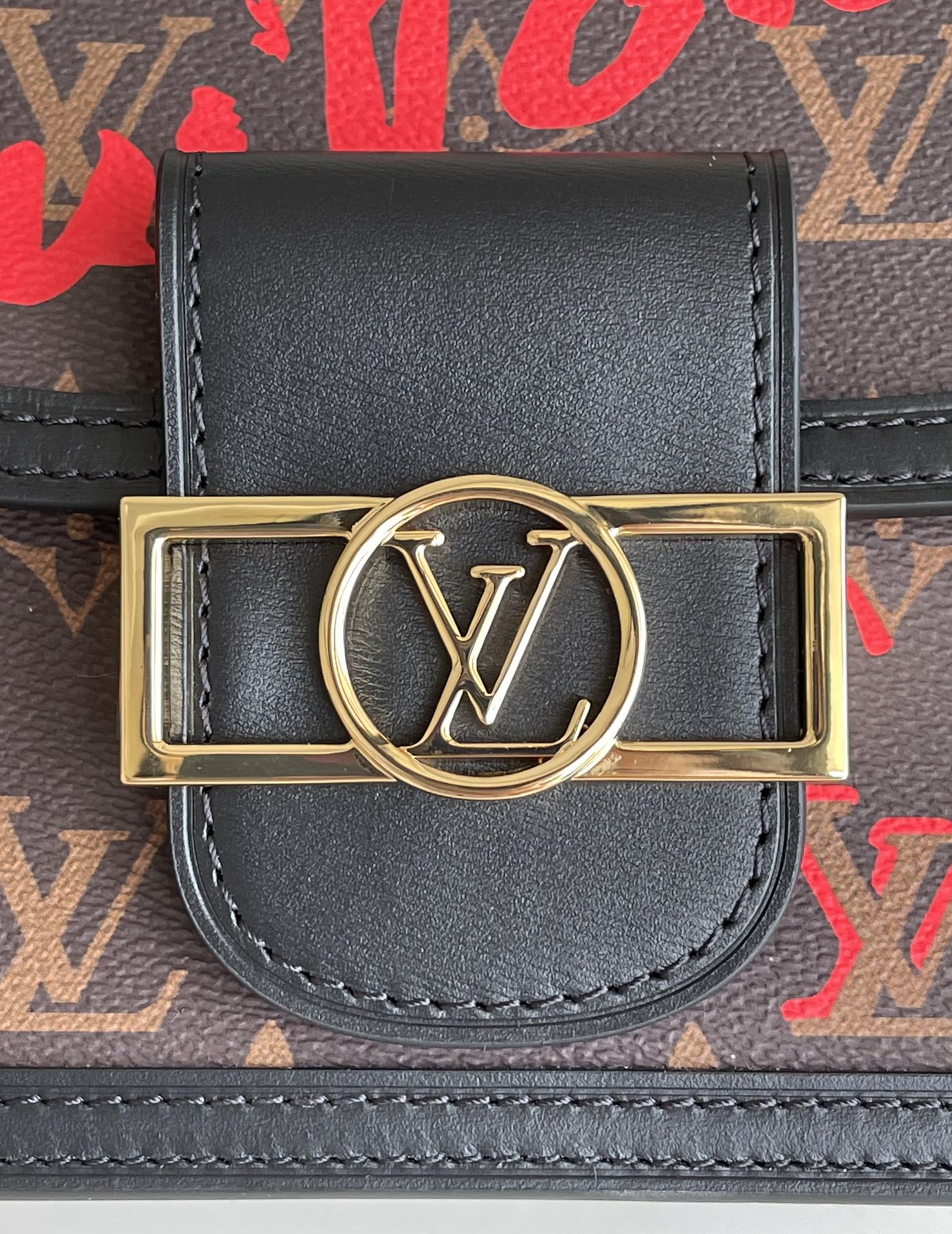 LV Mini Dauphine Bags Fall In Love With Monogram Canvas Brown For Women 20cm LV M45889