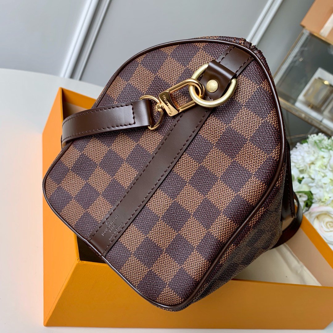 LV Speedy Bandouliere 25 Damier Ebene Canvas For Women,  Shoulder And Crossbody Bags 9.8in/25cm LV N41368