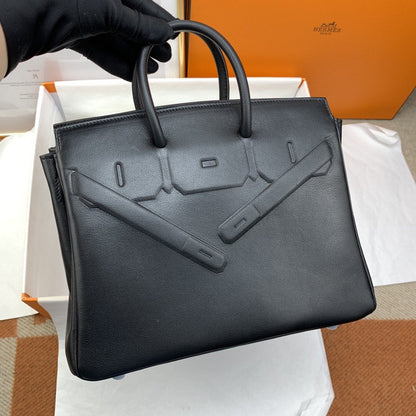 HM Etoupe Shadow Birkin Black For Women 10in/25cm