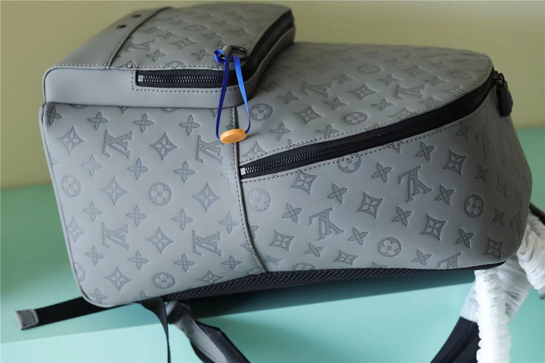 LV Racer Backpack Monogram Shadow Grey For Men, Bags 41cm LV M46105