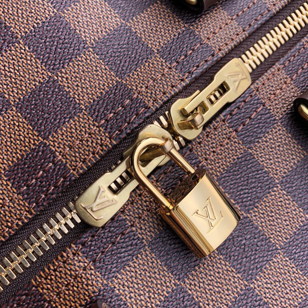 LV Keepall Bandoulière 45 Damier Ebene Canvas For Women, WoBags 17.7in/45cm LV N41428