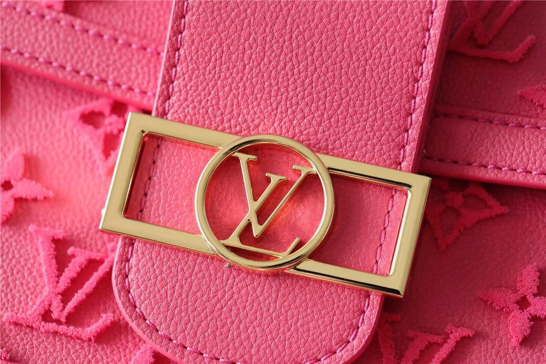 LV Mini Dauphine Monogram Fluo Pink For Women,  Shoulder And Crossbody Bags 18.5cm/7.3in LV M20747