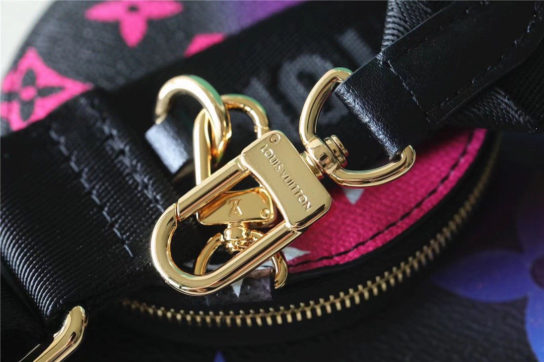 LV Papillon BB Bag Classic Monogram For Women 20cm Midnight Fuchsia LV M59860