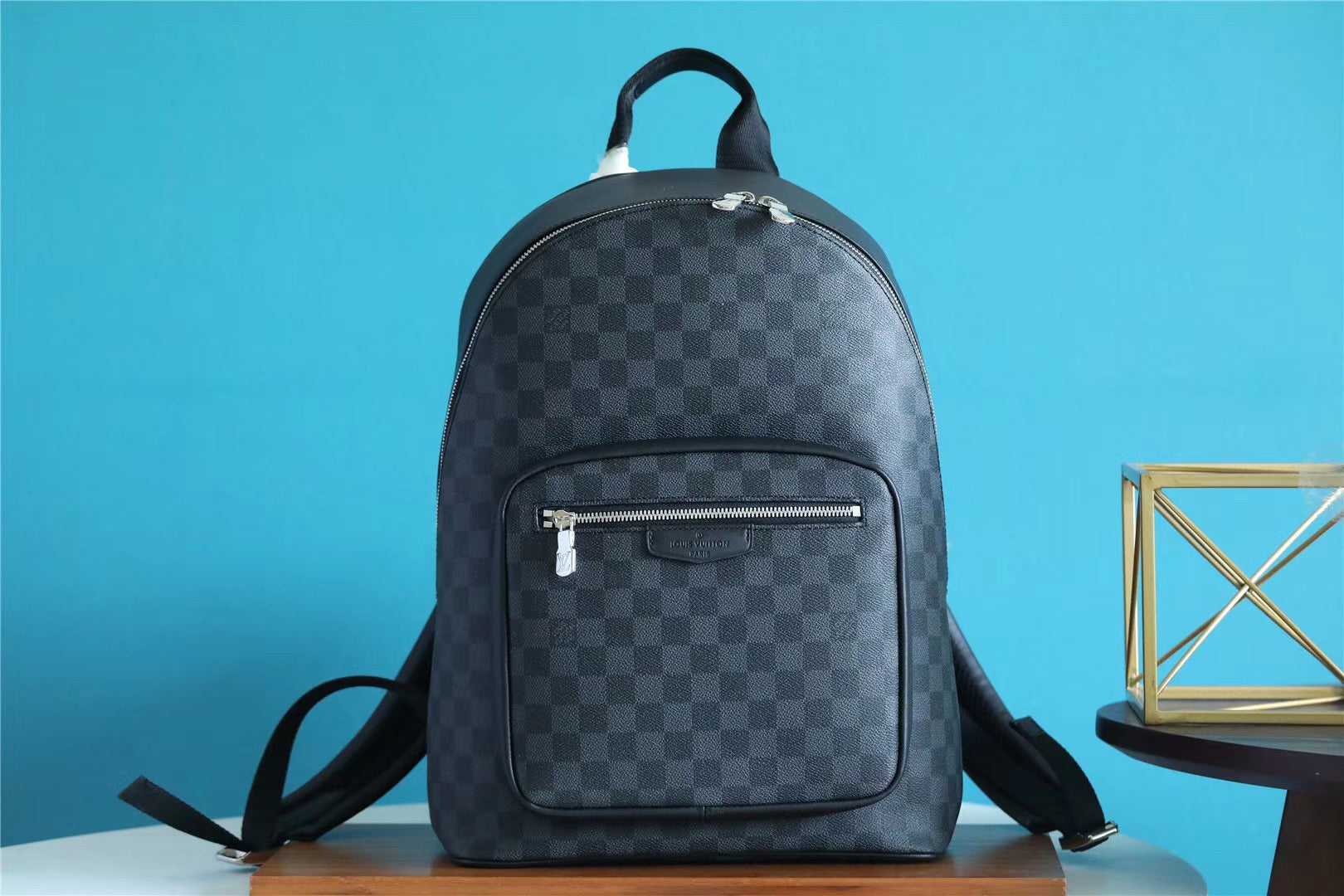 LV Josh Backpack Damier Graphite Canvas For Men, Bags 40cm LV N40365