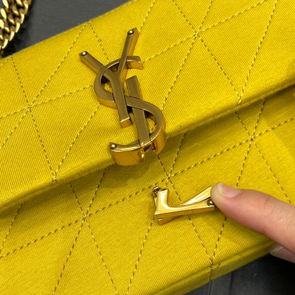 YSSL Jamie Mini Chain Bag Yellow For Women, Women&#8217;s Bags 6.9in/17.5cm YSL