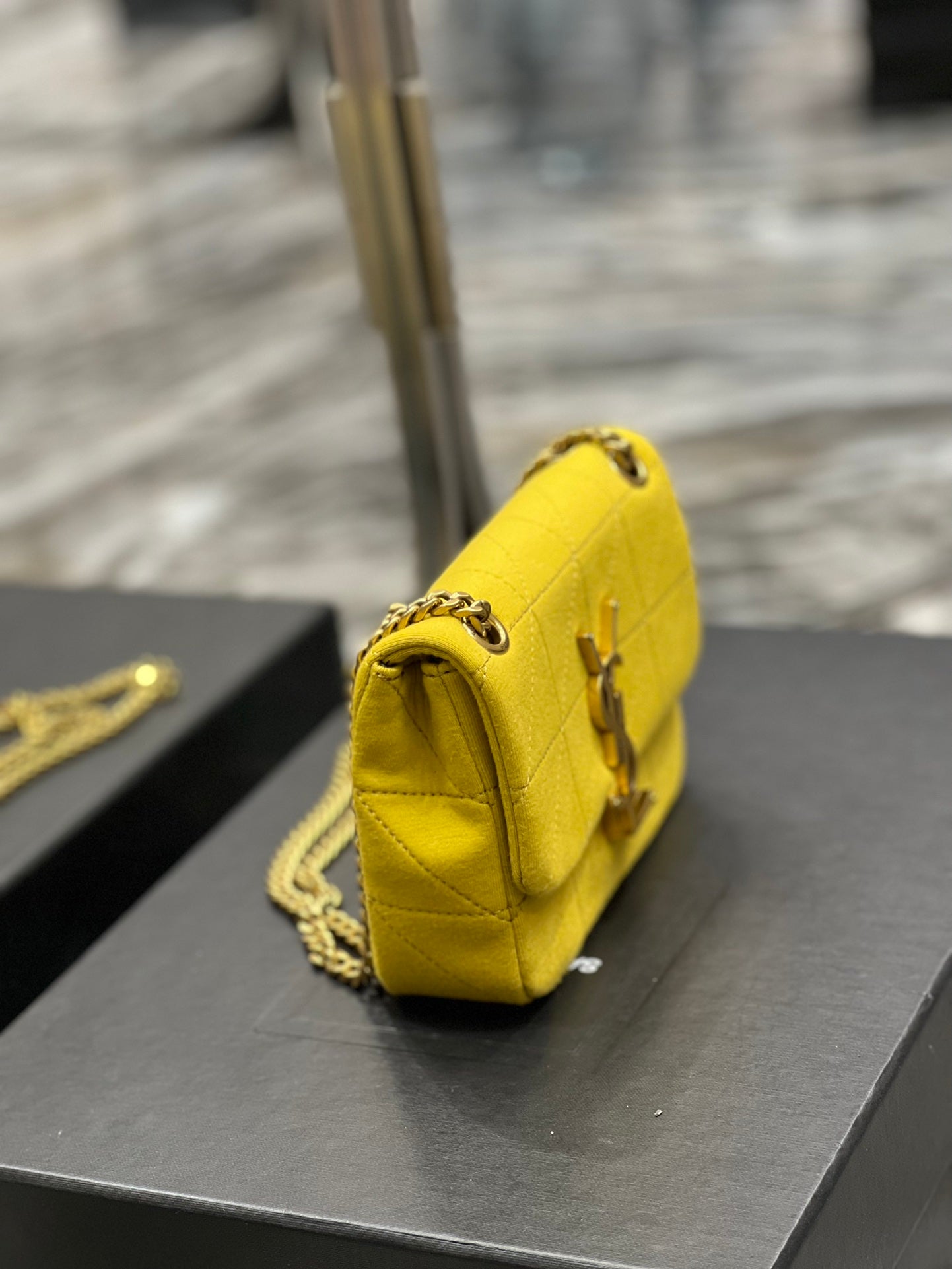 YSSL Jamie Mini Chain Bag Yellow For Women, Women&#8217;s Bags 6.9in/17.5cm YSL